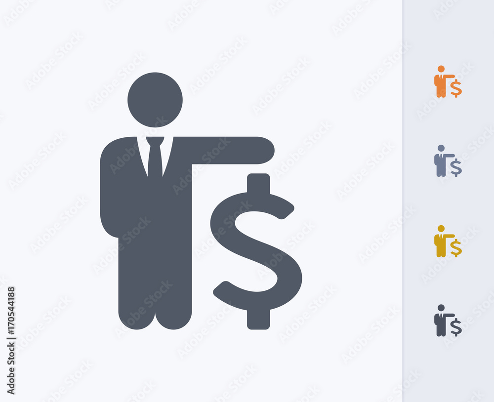 Businessman & Dollar - Carbon Icons. A professional, pixel-aligned icon designed on a 32x32 pixel grid and redesigned on a 16x16 pixel grid for very small sizes. Businessman & Dollar - Carbon Icons. A professional, pixel-aligned icon designed on a 32x32 pixel grid and redesigned on a 16x16 pixel grid for very small sizes.