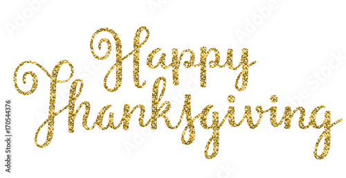HAPPY THANKSGIVING hand-lettered icon