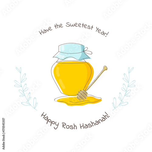 Shana tova. Rosh Hashanah. Jewish new year celebration. Vector illustration Rosh hashanah (jewish new year) holiday banner design. Template for postcard, poster, invitation card, cover