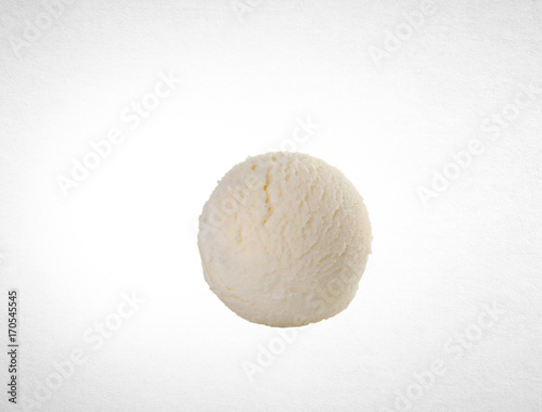 ice cream scoop. Vanilla ice cream