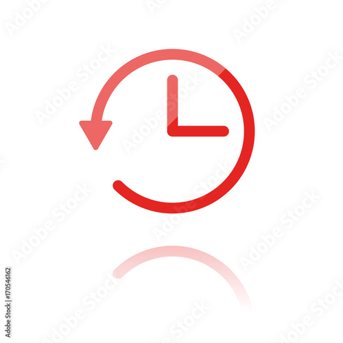 farbiges Symbol - ablaufende Zeit