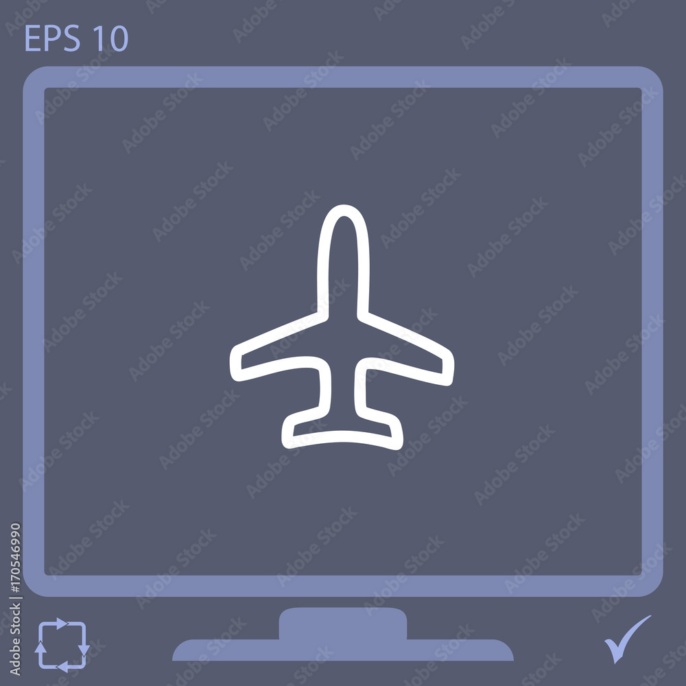 airplane vector icon airplane vector icon