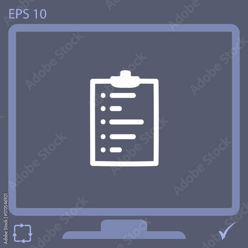 clipboard vector icon