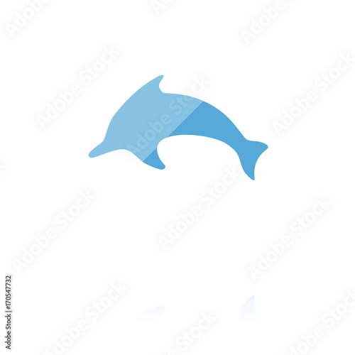 farbiges Symbol - Delfin