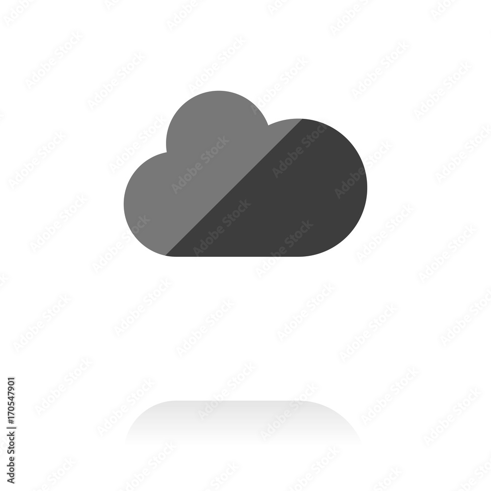 farbiges Symbol - Wolke