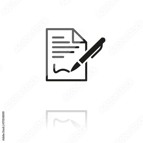 farbiges Symbol - Vertrag