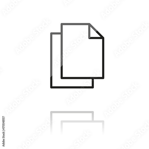 farbiges Symbol - leere Dokumente