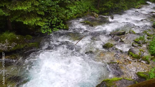 beautiful waterfals in mountains