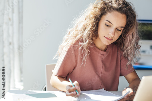 Fotografia Student Girl Writing