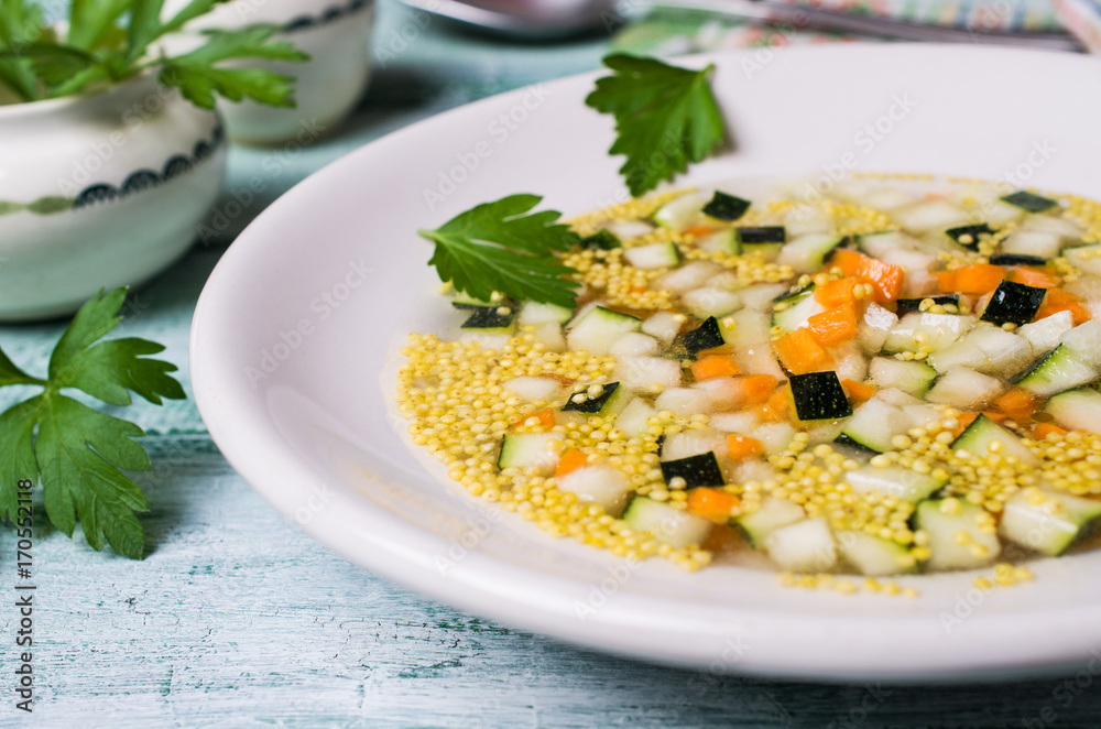 Soup with millet Soup with millet
