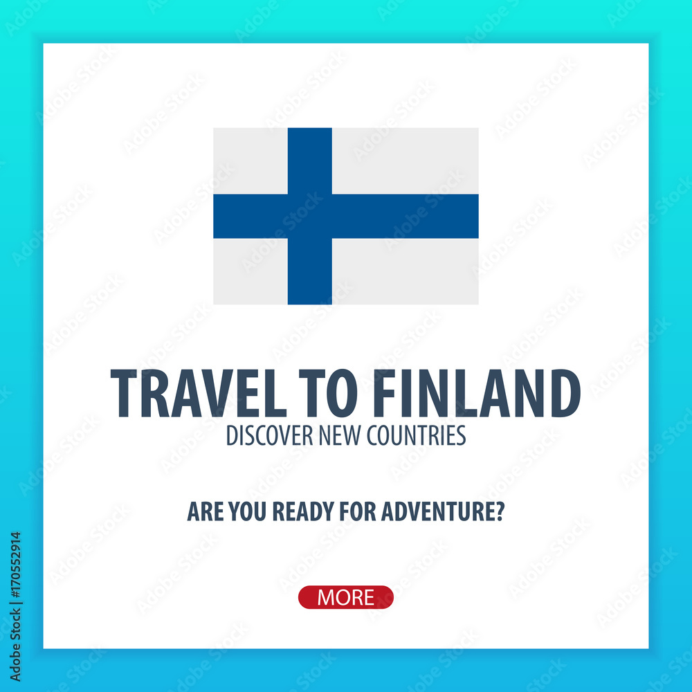 Fototapeta premium Travel to Finland. Discover and explore new countries. Adventure trip.