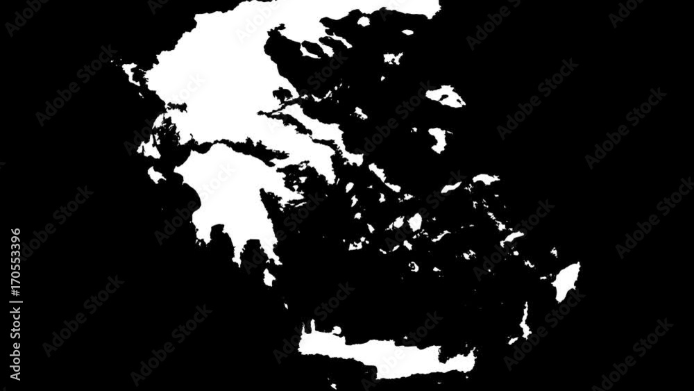 Notio Aigaio - Greece, region extruded. Bumps