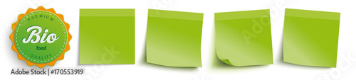 Green Sticks Header Bio Food Label
