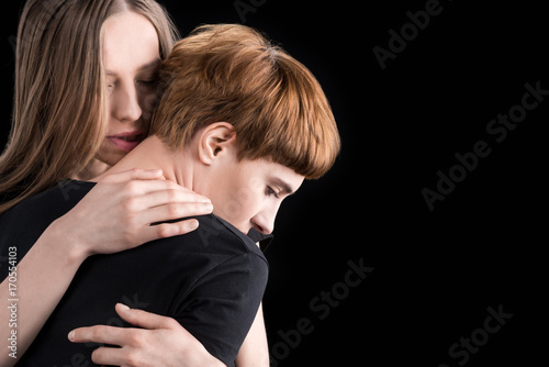  lesbian couple hugging