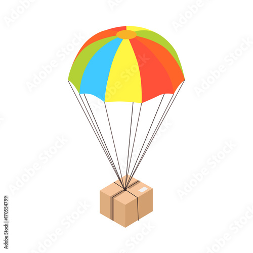 Internet Purchase Delivery Isolated Illustration