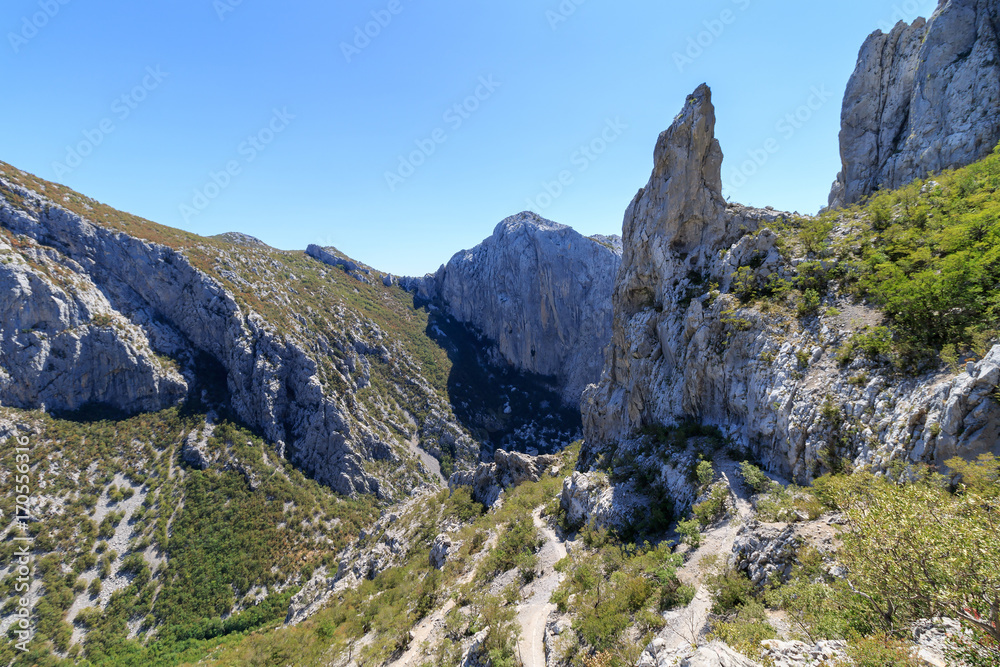 Velebit mountain in Paklenica national park in Croatia