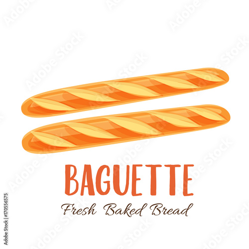 Baguette bread icon