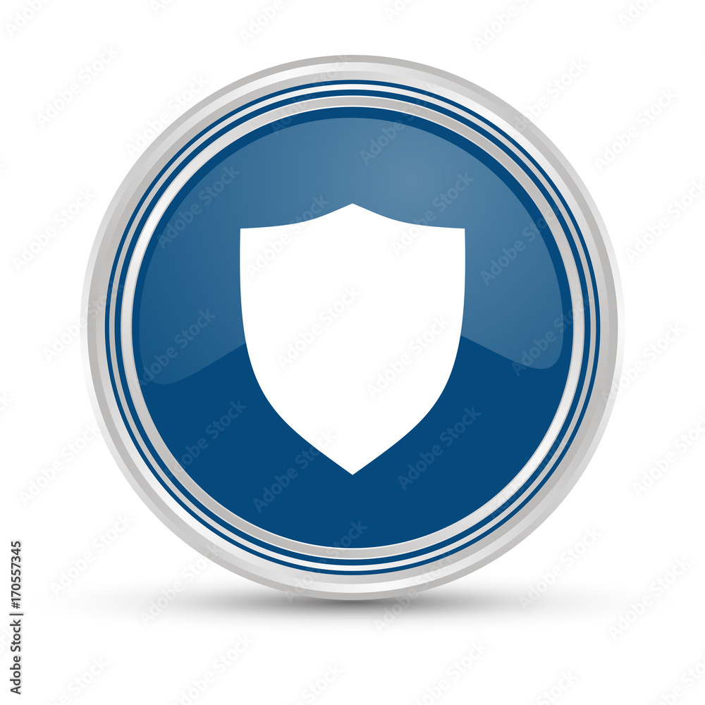 Blauer Button - Schild Blauer Button - Schild