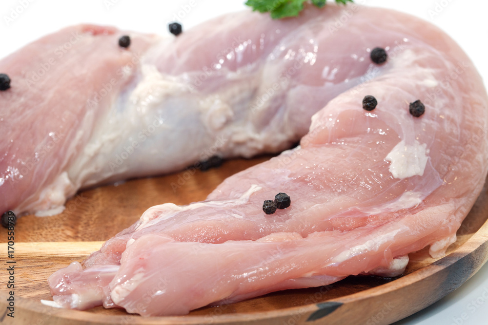 raw Pork shoulder isolated on white background raw Pork shoulder isolated on white background