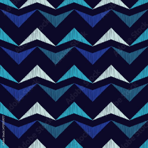 Ethnic boho seamless pattern. Scribble texture. Retro motif. Textile rapport. © lazininamarina