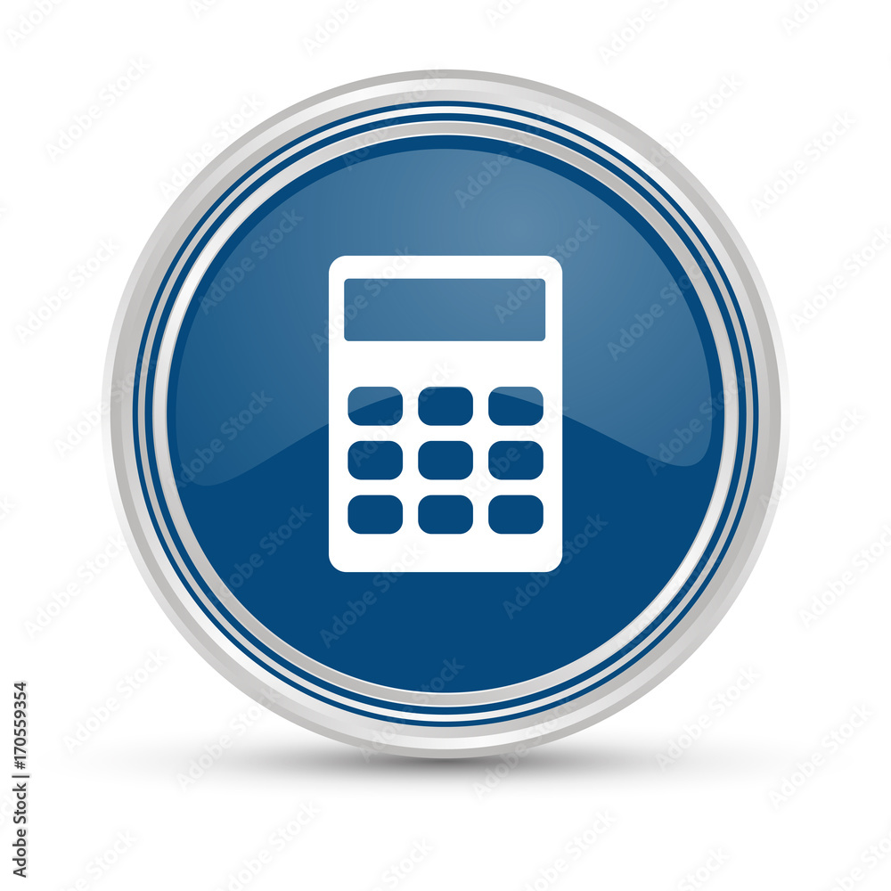 Blauer Button - Taschenrechner Blauer Button - Taschenrechner