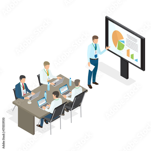 Assembly and Speech of Top Managers Flat Theme