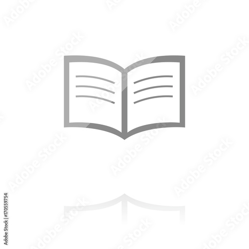 Farbiges Symbol - aufgeschlagene Seiten