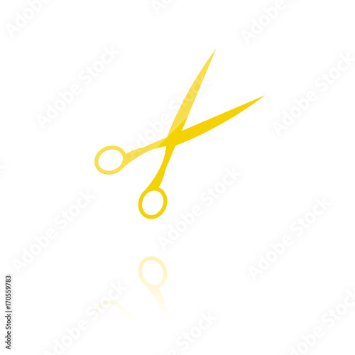 Farbiges Symbol - Schere