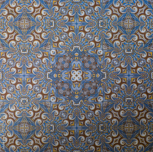 abstract portuguese mosaic tile