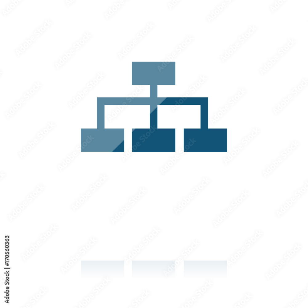 farbiges Symbol - Hierachie farbiges Symbol - Hierachie