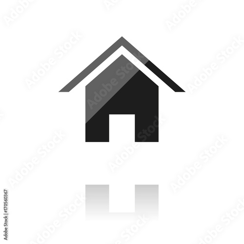 farbiges Symbol - Haus