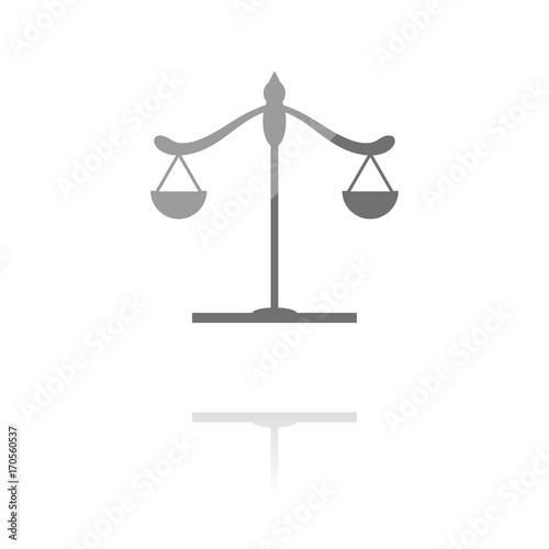 farbiges Symbol - Gerichtswaage