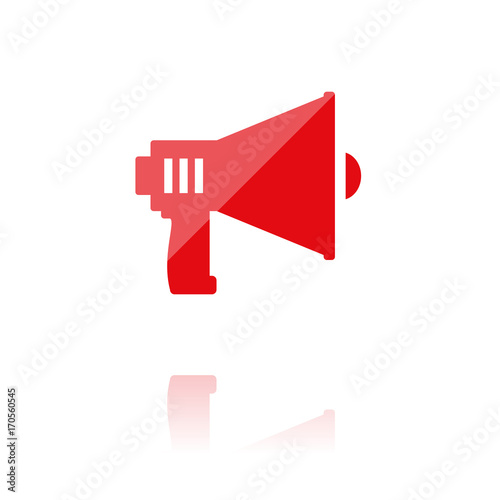 farbiges Symbol - Megafon