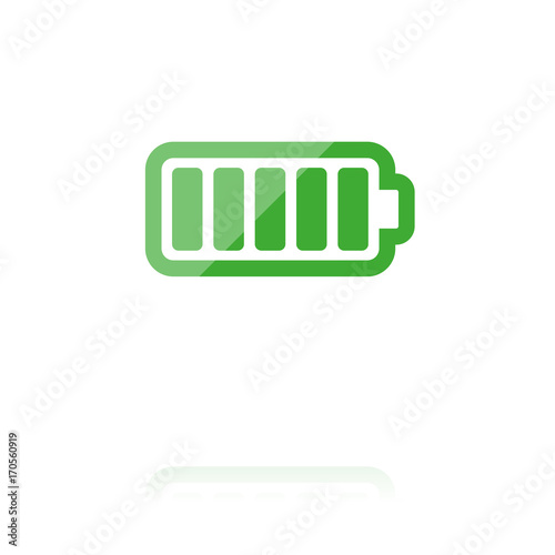 farbiges Symbol - aufgeladene Batterie