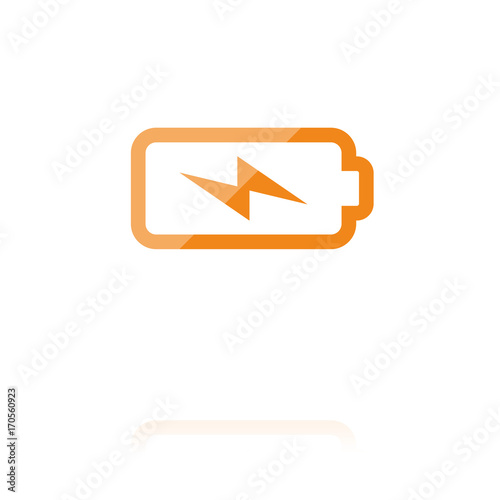 farbiges Symbol - ladende Batterie