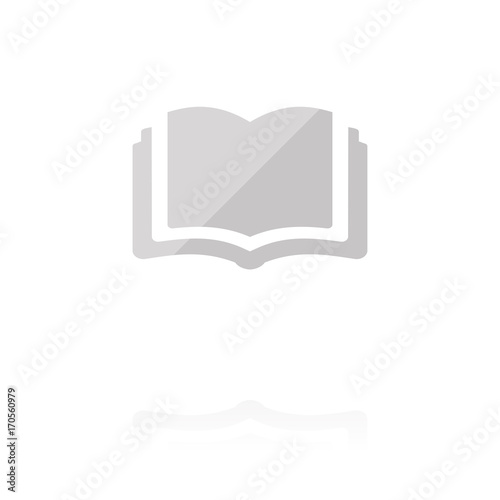 farbiges Symbol - aufgeschlagenes Buch