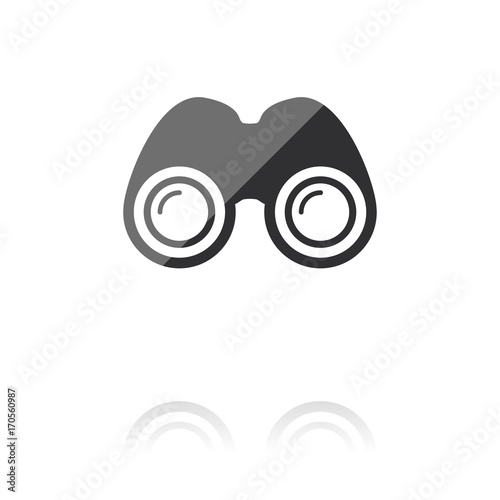 farbiges Symbol - Fernglas