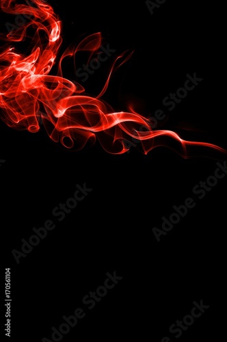 abstract red smoke on black background, red smoke on black background, smoke background,red ink background,red background ,beautiful red smoke