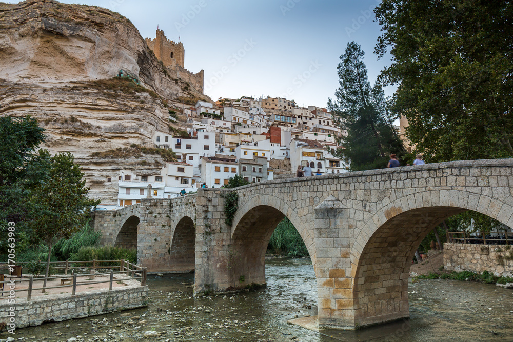 Roman bridge of Alcala del Jucar, Albacete (Spain)