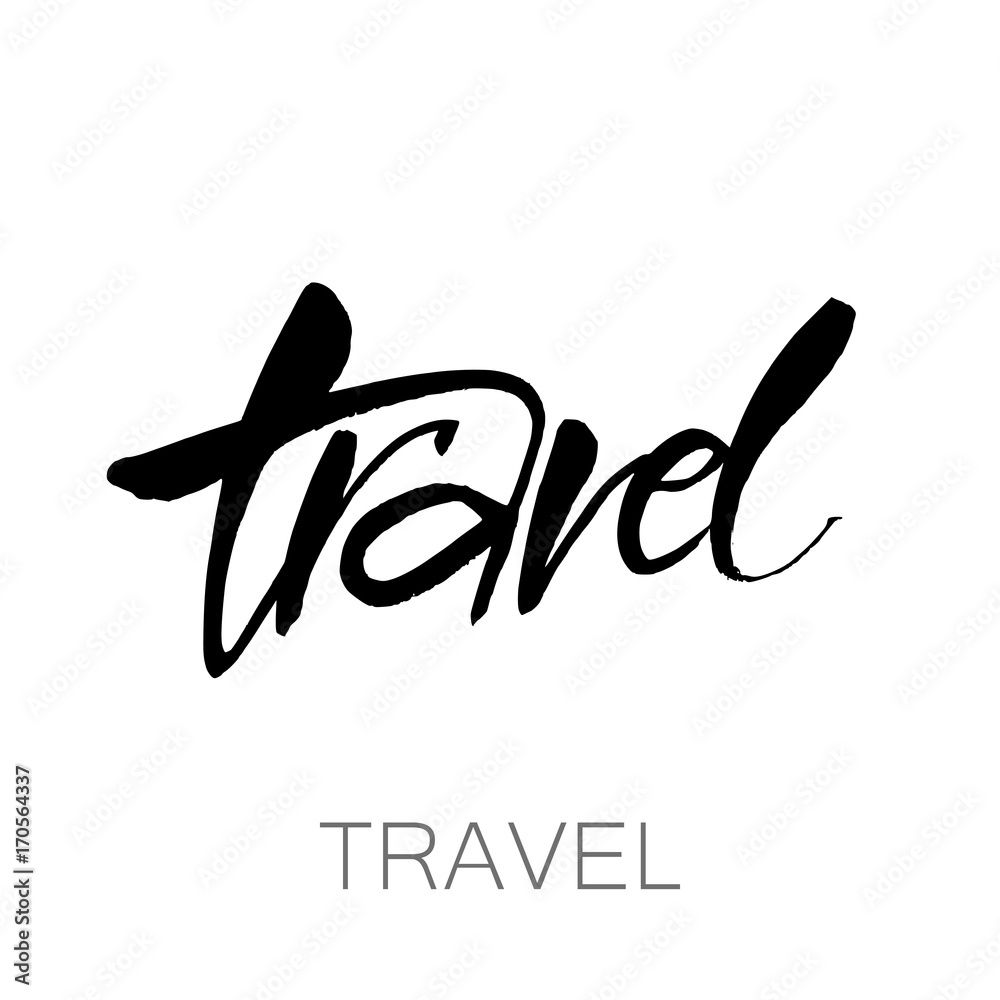 Obraz premium travel lettering template