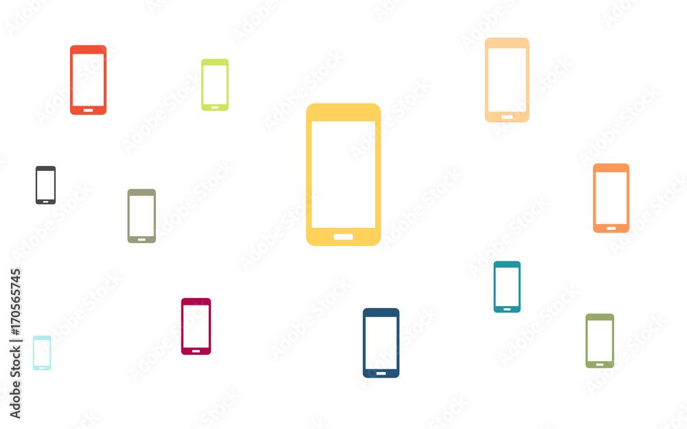 Wallpaper - bunte Smartphone