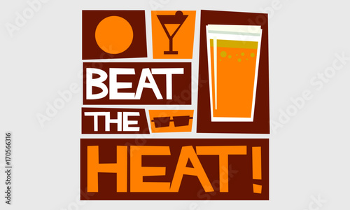 Beat The Heat (Summer Vector Illustration)