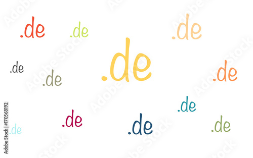 Wallpaper - bunte de-Webadressen
