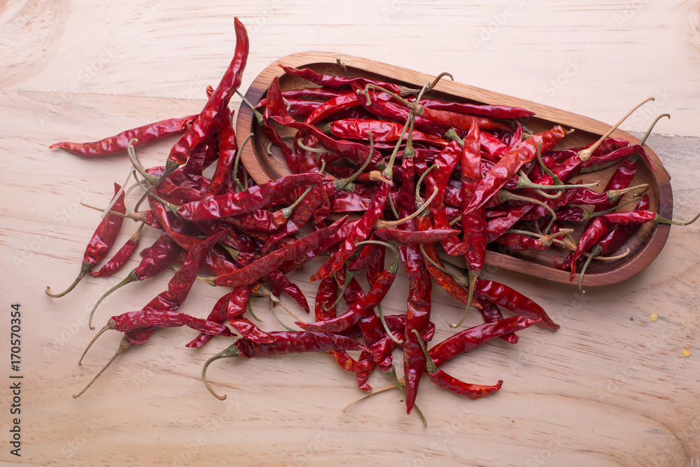 Fototapeta premium Dried red hot chili pepper.