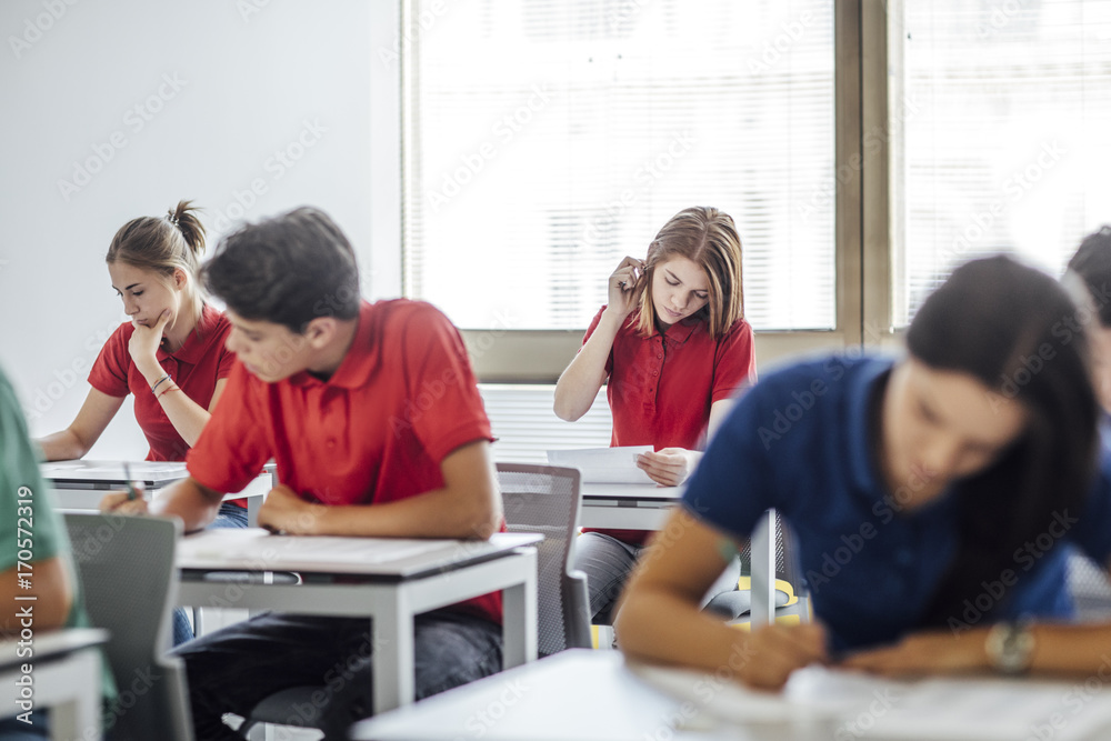 Students Taking an Exam Students Taking an Exam
