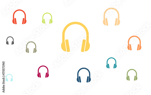 Wallpaper - bunte Kopfhörer - Musik