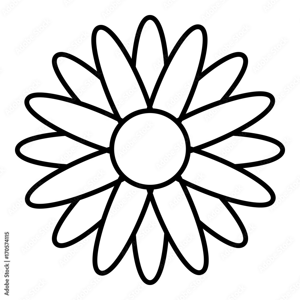 Honey flower icon , outline style Honey flower icon , outline style