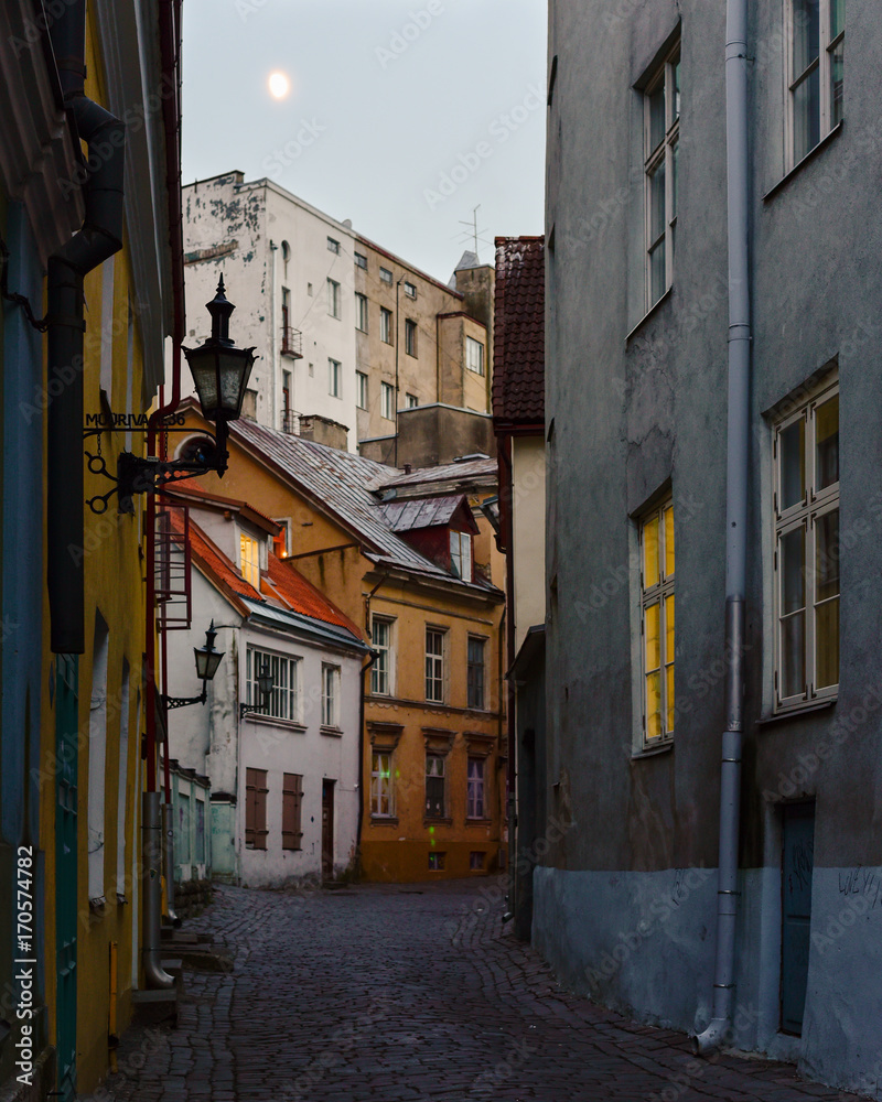 Street of Tallinn old town