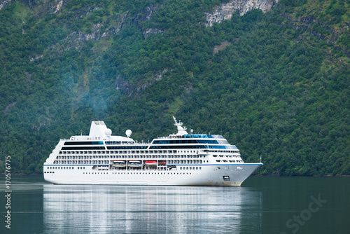 Cruise liner in Norway