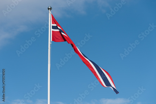 Norwegian flag in Norway
